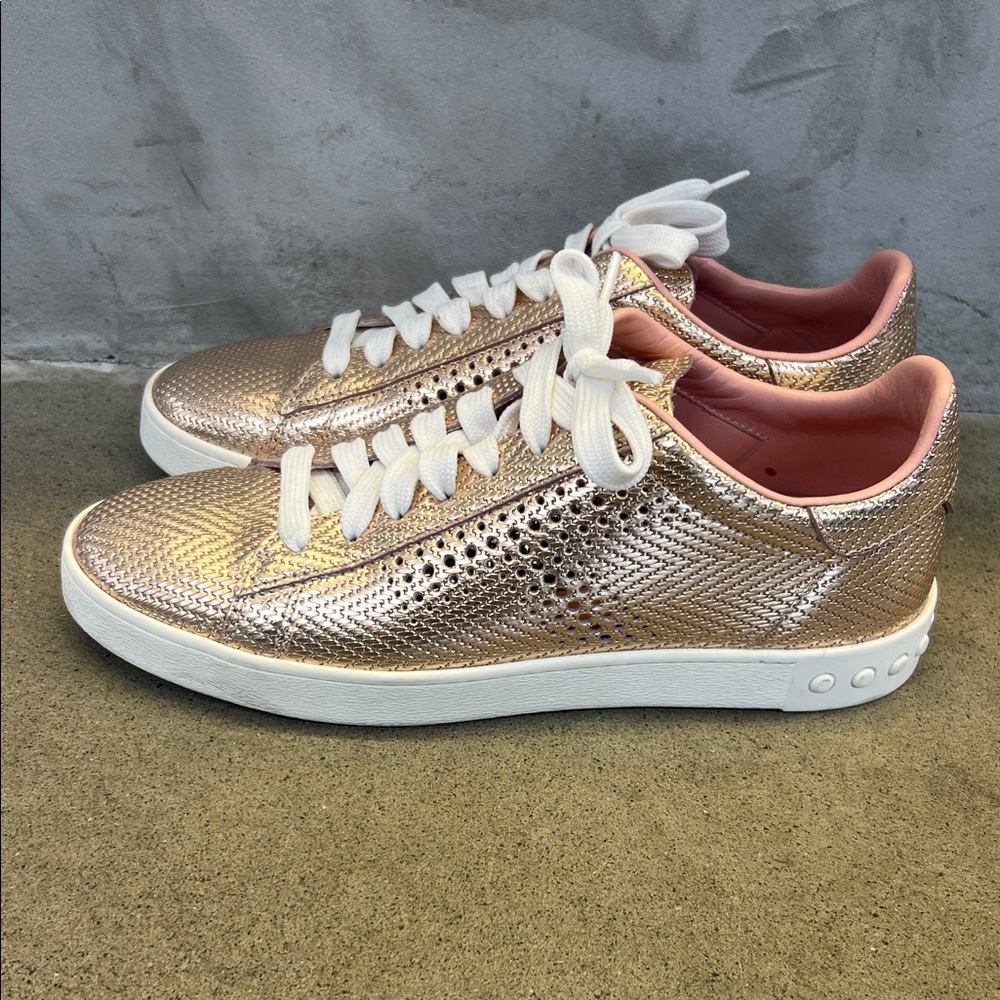 Tod's Metallic Rose Women's Sneakers